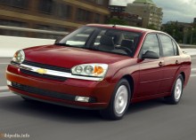 Тех. характеристики Chevrolet Malibu седан 2003 - 2007