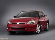 Тех. характеристики Chevrolet Monte carlo 2005 - 2008