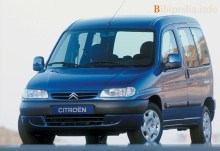 Тех. характеристики Citroen Berlingo 1996 - 2002
