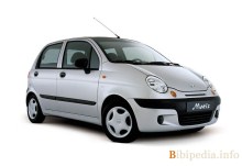 Тех. характеристики Daewoo Matiz 2001 - 2005