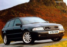 Onlar. Özellikler Audi A4 Avant 1996 - 2001
