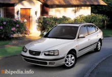 Тех. характеристики Hyundai Elantra 5 дверей 2000 - 2003