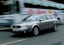 Тех. характеристики Audi A4 avant 2001 - 2004
