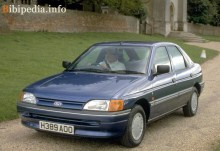 Тех. характеристики Ford Escort 3 двери 1990 - 1992