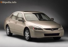 Тех. характеристики Honda Accord седан США 2002 - 2005