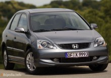Тех. характеристики Honda Civic 5 дверей 2003 - 2005