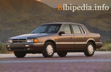 Тех. характеристики Dodge Spirit 1992 - 1995