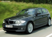 Тех. характеристики Bmw 1 Серия e87 2004 - 2007