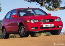 Тех. характеристики Toyota Corolla 3 двери 2000 - 2002