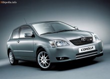 Краш-тест Corolla 3 двери 2002 - 2004