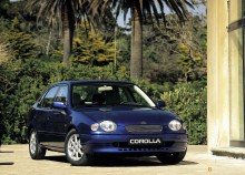 Тех. характеристики Toyota Corolla 5 дверей 1997 - 2000