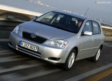 Ty. Charakteristika Toyota Corolla 5 dveří 2002 - 2004