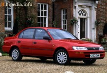 ისინი. მახასიათებლები Toyota Corolla სედანი 1992 - 1997