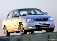 Тех. характеристики Toyota Corolla седан 2003 - 2004