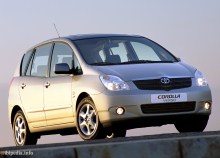 Тех. характеристики Toyota Corolla verso 2002 - 2004