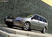Краш-тест Corolla универсал 2002 - 2004