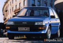 Тех. характеристики Toyota Starlet 3 двери 1984 - 1989