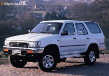 Тех. характеристики Toyota 4runner 1990 - 1993