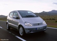 Onlar. Mercedes Benz A-Sınıf Lang W168 2001 - 2004 Özellikleri