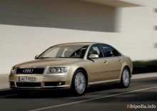 ისინი. მახასიათებლები Audi A8 D3 2003 - 2005