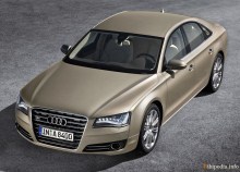 ისინი. მახასიათებლები AUDI A8 D4 2010 წლიდან