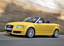 Onlar. 2006 yılından bu yana Audi RS4 Cabrio'nun Özellikleri