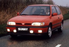 Тех. характеристики Nissan Sunny 3 двери 1993 - 1995