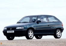 Тех. характеристики Opel Astra 3 двери 1994 - 1998