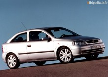 Тех. характеристики Opel Astra 3 двери 1998 - 2004