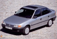 Тех. характеристики Opel Astra седан 1992 - 1994