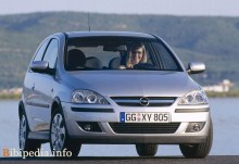 Тех. характеристики Opel Corsa 3 двери 2003 - 2006