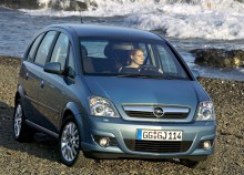 Тех. характеристики Opel Meriva 2005 - 2009