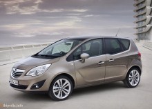 Тех. характеристики Opel Meriva с 2010 года