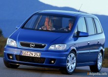 Тех. характеристики Opel Zafira opc 2001 - 2005