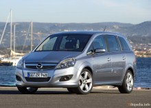 Тех. характеристики Opel Zafira opc с 2005 года