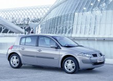Тех. характеристики Renault Megane 5 дверей 2002 - 2006