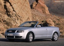 Onlar. Özellikler Audi A4 Cabrio 2002 - 2005