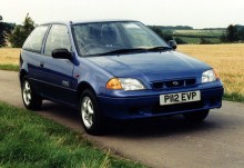 Тех. характеристики Subaru Justy 3 двери 1996 - 2003