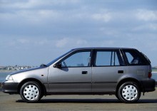 Тех. характеристики Suzuki Swift 5 дверей 1991 - 1996