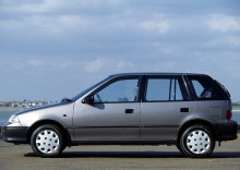 Тих. характеристики Suzuki Swift 5 дверей 1991 - +1996