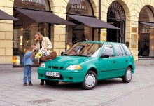 Тих. характеристики Suzuki Swift 5 дверей Рік випуску 1996 - 2002