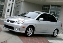 Тих. характеристики Suzuki Aerio (Liana) седан 2001 - 2007