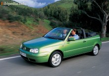 Тех. характеристики Volkswagen Golf iv cabrio 1998 - 2002