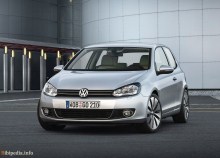 Тех. характеристики Volkswagen Golf vi 3 двери с 2008 года