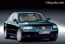 Тех. характеристики Volkswagen Passat B5 2000 - 2005