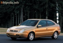 Тех. характеристики Citroen Xsara купе 1998 - 2000