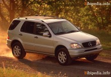 Onlar. Mercedes Benz ML sınıfı W163 1997 Özellikleri - 2001