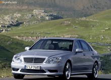 Тех. характеристики Mercedes benz S 65 amg w220 2004 - 2006