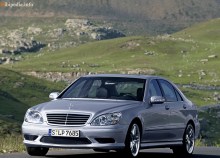 Onlar. Özellikler Mercedes Benz S 65 AMG W220 2004 - 2006