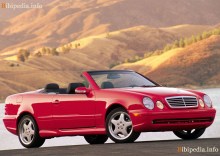 Onlar. Mercedes Benz CLK Cabrio A208 1998 - 1999 özellikleri